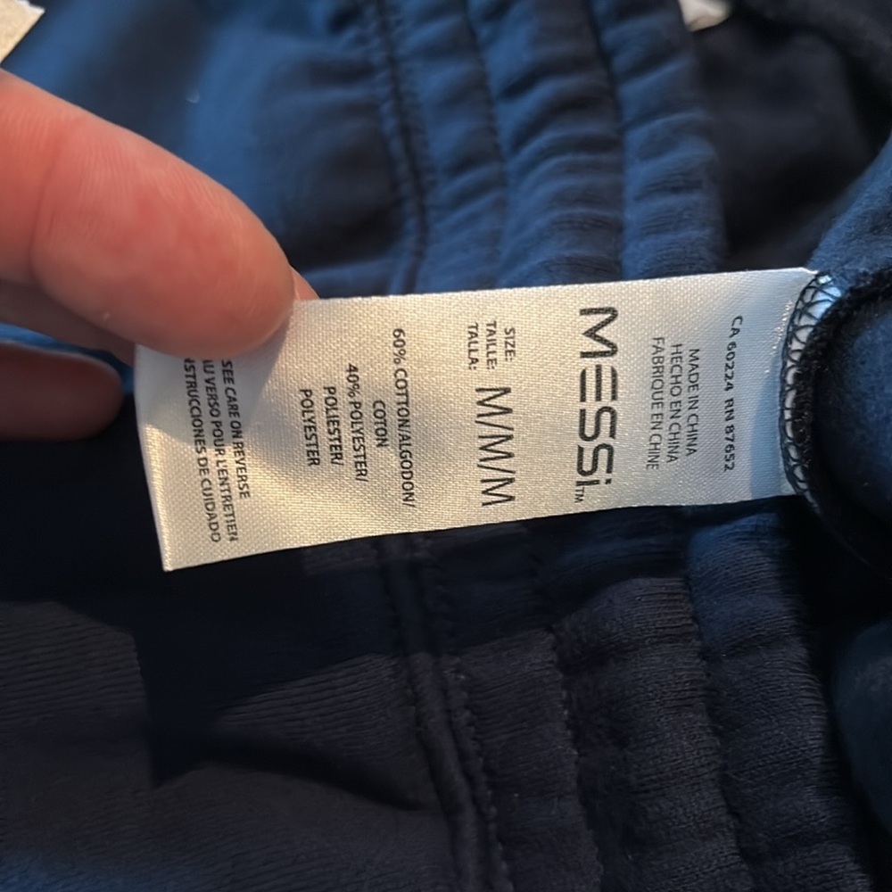 NWT men’s messi soccer sweat shorts medium 1071 - Picture 7 of 7